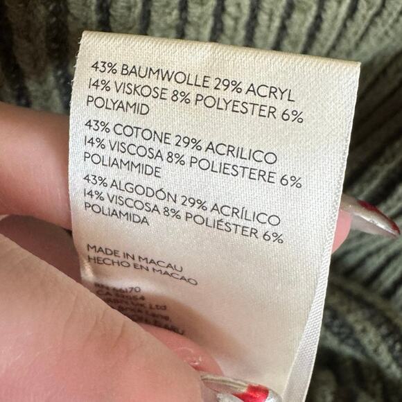 Free People New Charlotte Tunic Sweater Boat Neck Chive Combo Green Size Small - Picture 13 of 16